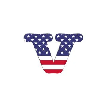 V usa abc. Stock Illustration