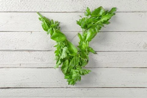 V for Vegan Stock Photos