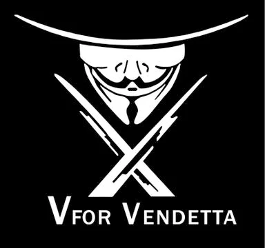 V For Vendetta Ilustração Stock