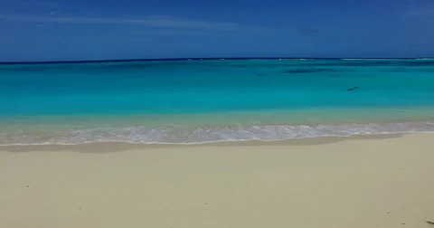 V00488 Maldives beautiful beach background white sandy tropical paradise island Stock Footage