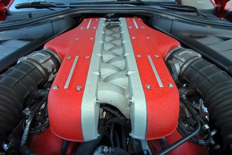 V12 engine Stock Photos