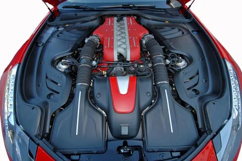 V12 engine Foto stock
