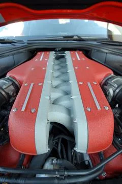 V12 engine Stock Photos