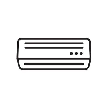 V3Air conditioner icon vector isolated Stock Illustration
