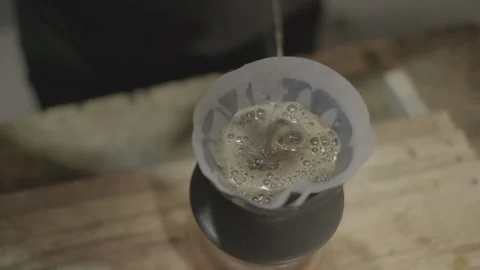 V60 coffee brewing method Stock Footage 195873313