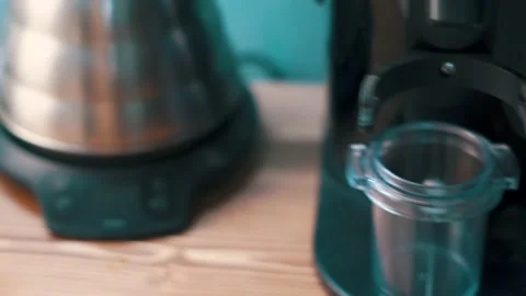 V60 pour over coffee Stock Footage 228966033