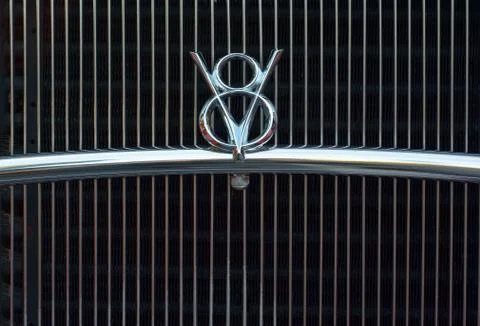 V8 auto grill Stock Photos