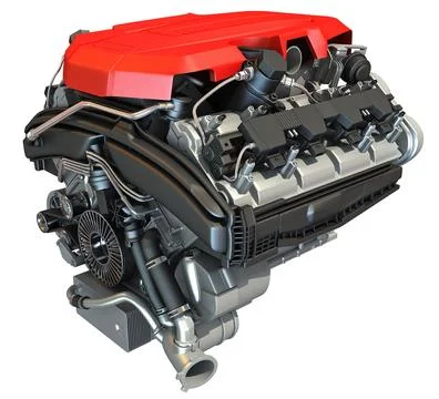V8 Car Engine 3D Model 3D Model