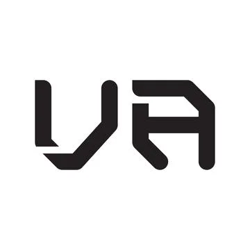 Va initial letter vector logo icon Illustrazione stock