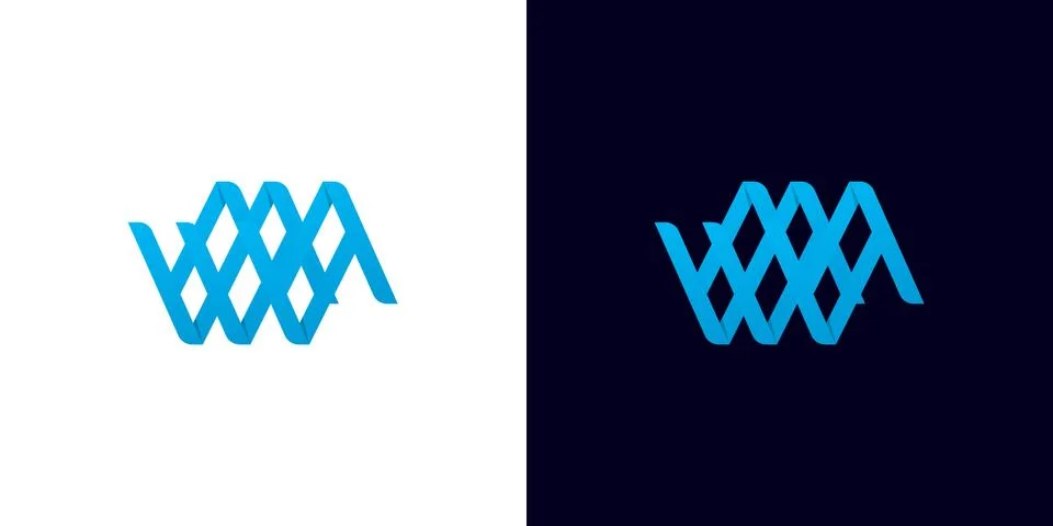 VA logo, monogram, vector Stock Illustration