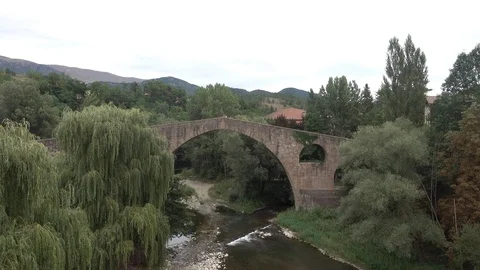 Va Verde del Ferro and Carbo in the interior of Girona Stock Footage 118054785