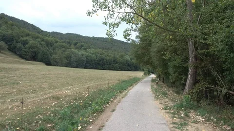 Va Verde del Ferro and Carbo in the interior of Girona Stock Footage 118057929