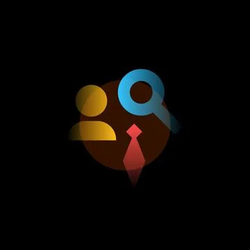 Vacancies. Vector icon in gradient style. Editable illustration 스톡 일러스트