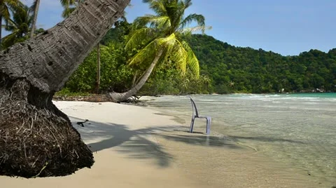 Vacancy on the beach Stock Footage 12683361