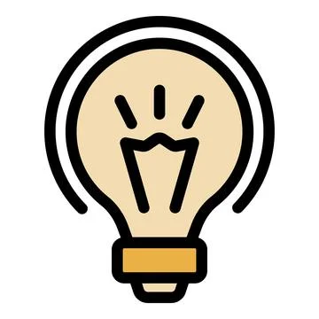 Vacancy idea icon vector flat Stock Illustration