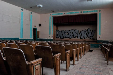 Vacant Auditorium Stockfoto's