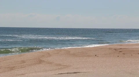 Vacant Beach tight shot Video stock 44620416