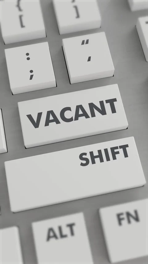 VACANT BUTTON PRESSING ON KEYBOARD Vertical Video Stock Footage 302439088