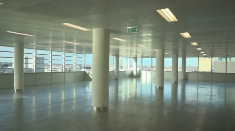 Vacant office-Long Tracking Shot Stock Footage 44128939