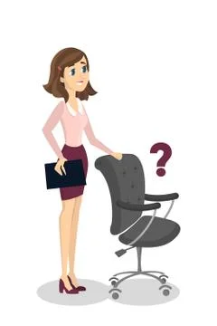 Vacant place in office. Stock Illustration