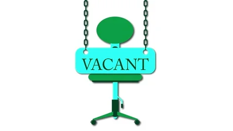 Vacant position. Animation on a white background. Stock-Footage 158922218