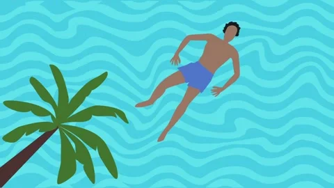 Vacation 2d animation video Stock Footage 282107590