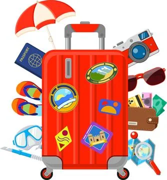 Vacation and Summer Concept Ilustración de archivo