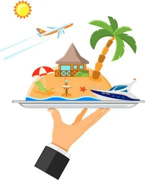 Vacation and Trip concept Stock Illustration