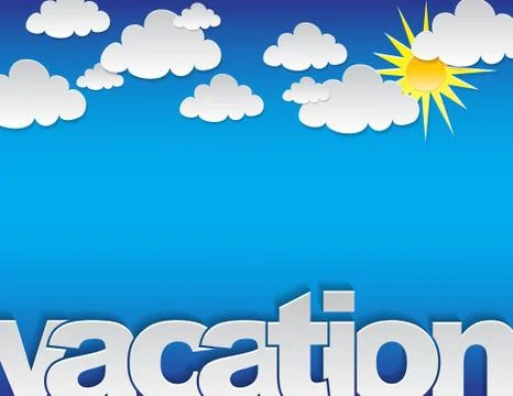 Vacation background Stock Illustration