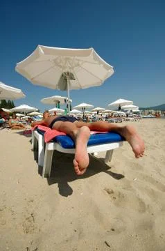 Vacation on the beach Stock Photos