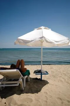 Vacation on beach Stock Photos