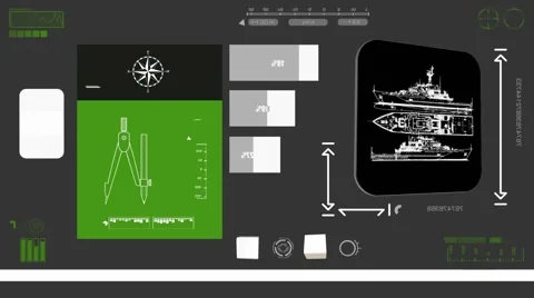 Vacation boat - Coding Info - green 02 Stock Footage 61798252