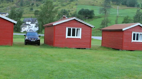 Vacation cabins Video stock 27530760