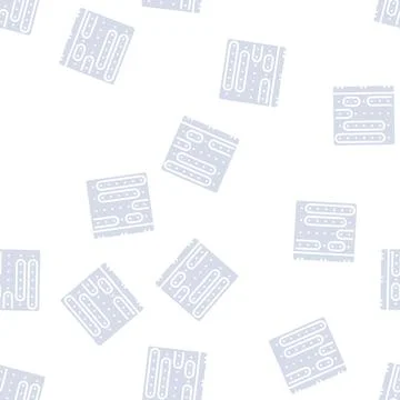 Vacation calendar glyph seamless pattern Stock Illustration