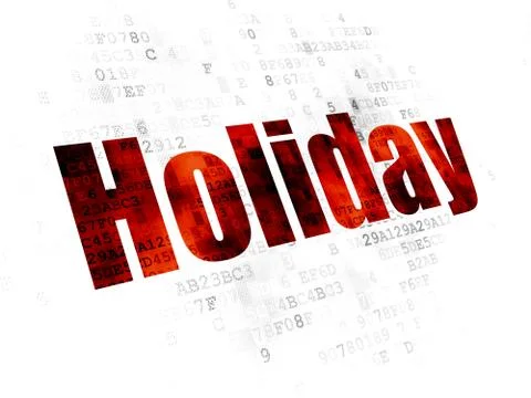 Vacation concept: Holiday on Digital background イラスト素材