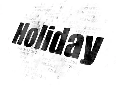 Vacation concept: Holiday on Digital background イラスト素材