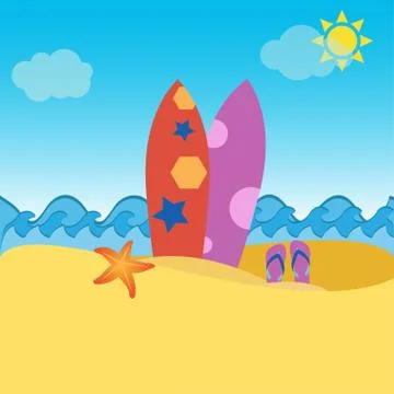 Vacation concept Stock Illustration