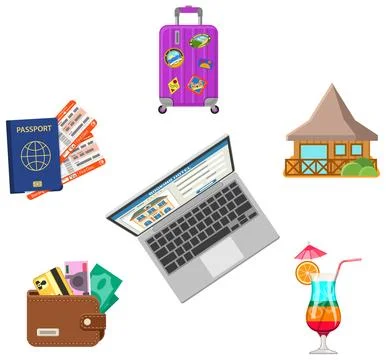 Vacation Concept 스톡 일러스트