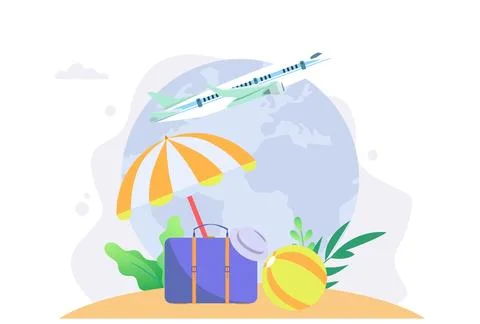 Vacation Concept Illustration Illustrazione stock