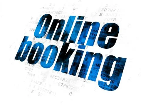 Vacation concept: Online Booking on Digital background イラスト素材