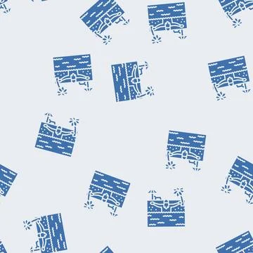 Vacation elderly leisure glyph seamless pattern Stock Illustration