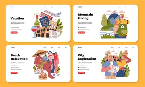 Vacation. Flat Vector Illustration 스톡 일러스트