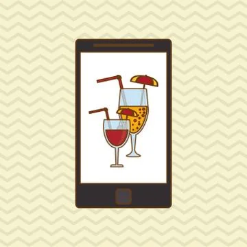 Vacation icon design Illustrazione stock
