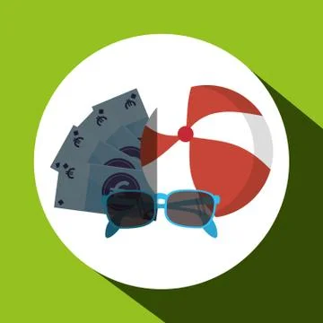 Vacation icon design Stock Illustration