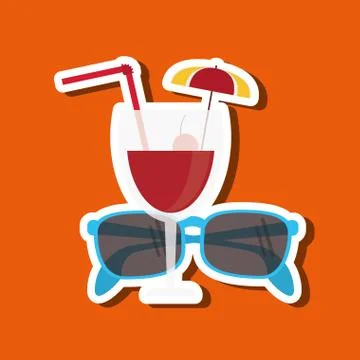 Vacation icon design Illustrazione stock