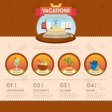 Vacation Infographic Stock Illustration