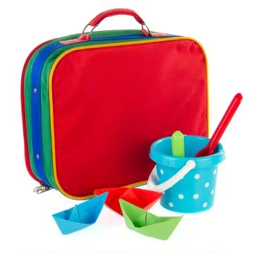 Vacation luggage Stock Photos