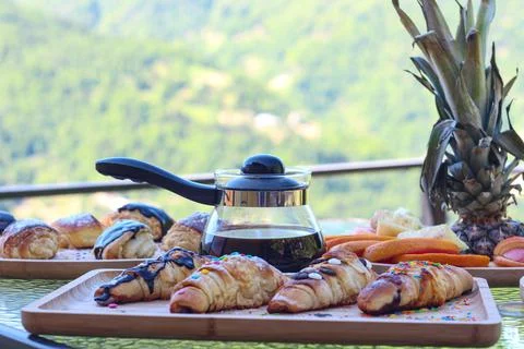 Vacation in the mountains Stock Photos