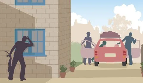 Vacation opportunist Stock Illustration
