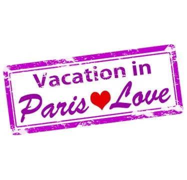 Vacation in Paris Illustrazione stock